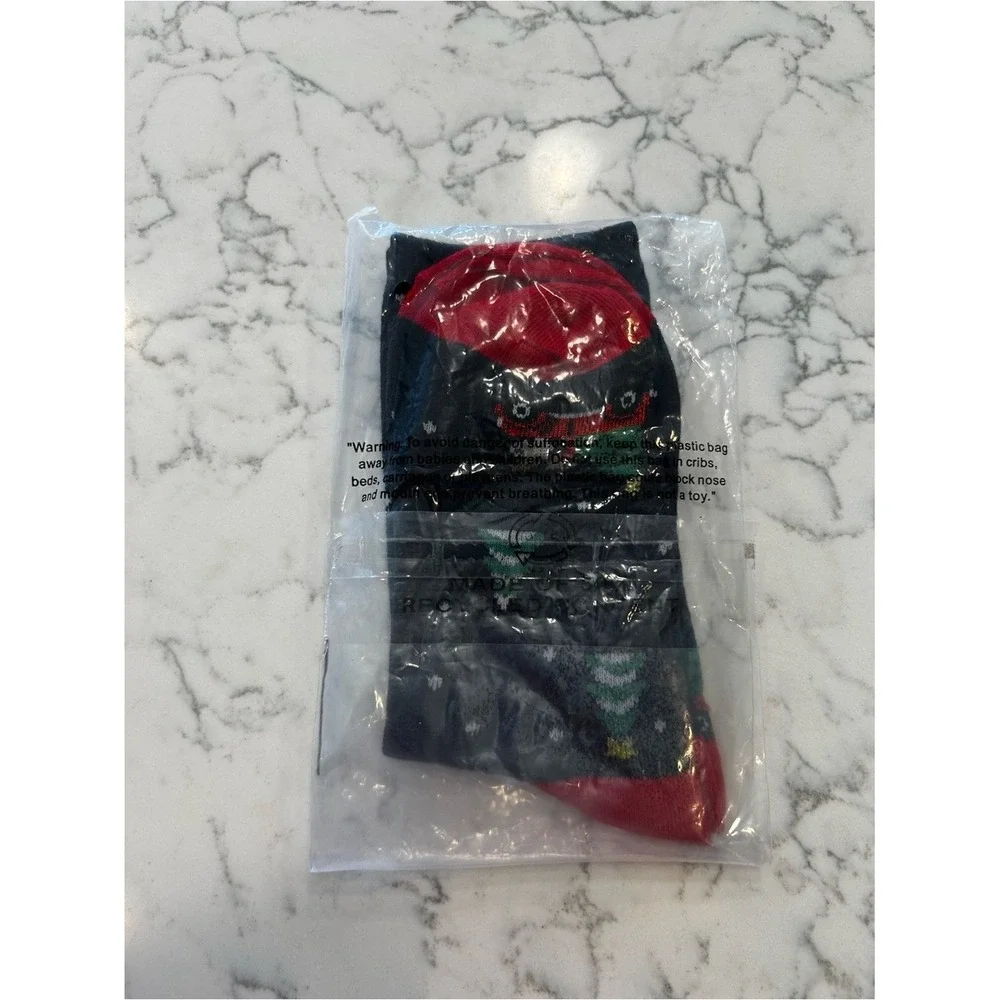 NWT Shine Holiday Socks Christmas Tree Red Truck Women 5-10 (one size fits most)